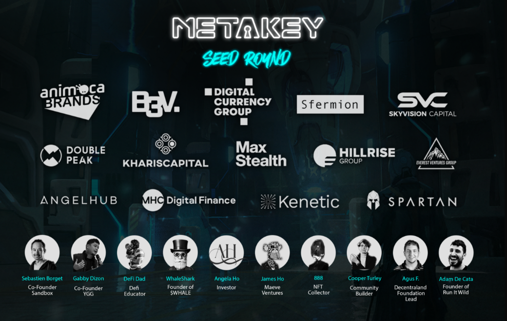 NFT项目Metakey以5000万美元估值完成350万美元融资，Animoca Brands领投