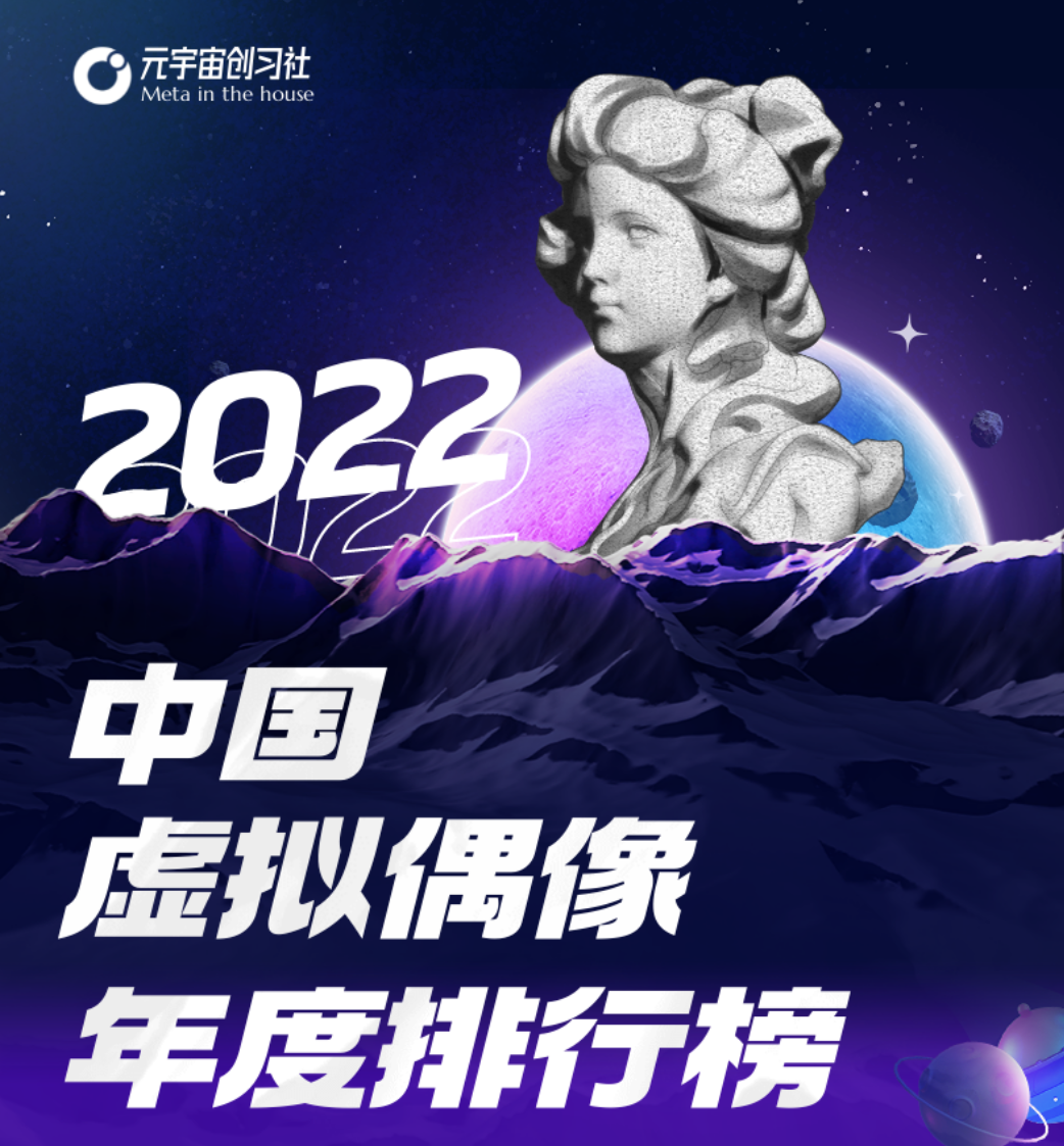 来啦！2022中国虚拟偶像年度排行榜出炉